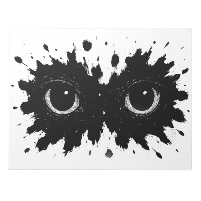 Watcher in the Ink: Eye‑Blot Sigil Notepad (Front)