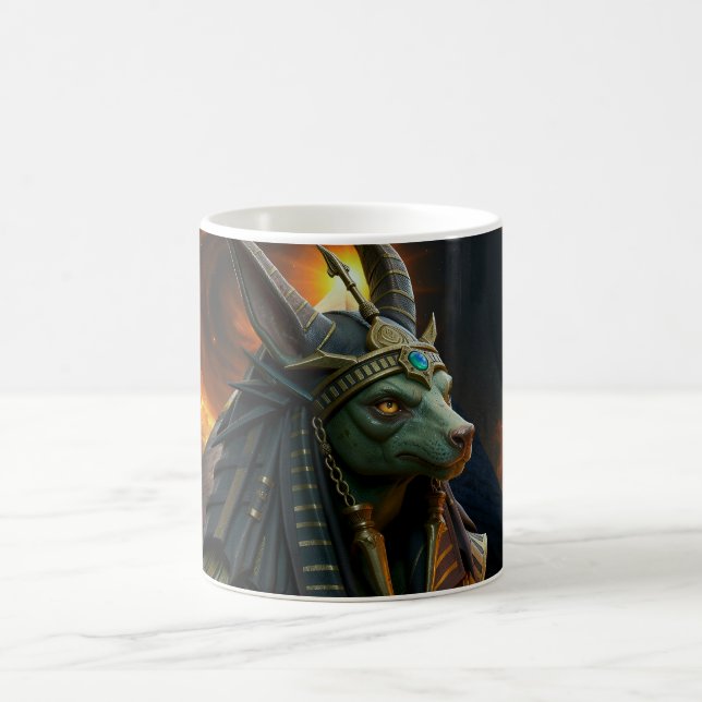 Watcher of the Afterlife – Anubis.  Coffee Mug (Center)