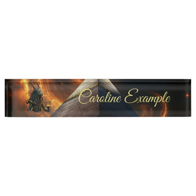 Watcher of the Afterlife – Anubis.   Nameplate (Front)