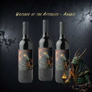 Watcher of the Afterlife – Anubis.  Wine Label