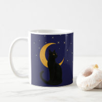 Watcher of the Night – Halloween Black Cat Card