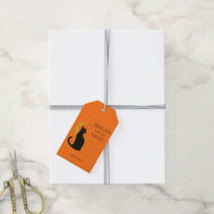 Watcher of the Night – Halloween Black Cat Gift Tags