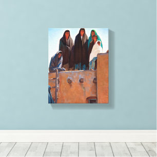 Watchers From the Housetop by Maynard Dixon Canvas Print