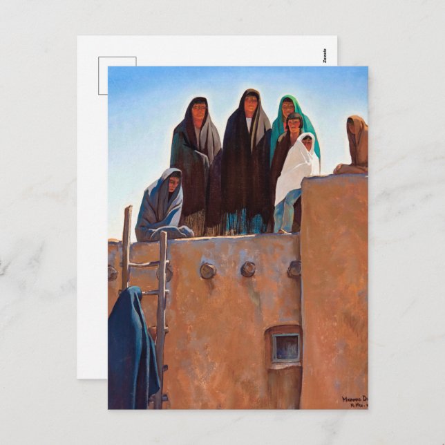 Watchers From the Housetop by Maynard Dixon Holiday Postcard (Front/Back)