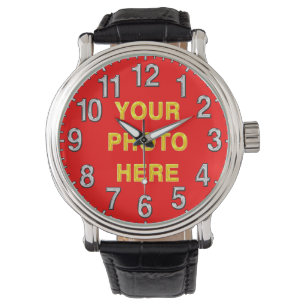Watches with Pictures in Face with "YOUR PHOTO"