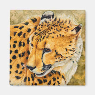 Watchful - Cheetah Art Magnet