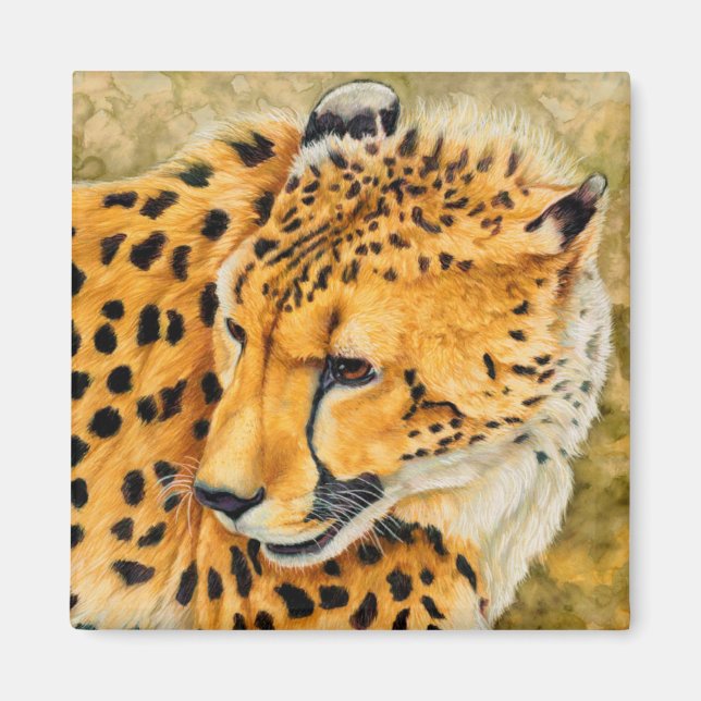 Watchful - Cheetah Art Magnet (Front)