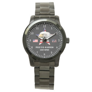 Watchful Eagle, The American Flag, Patriotic Watch