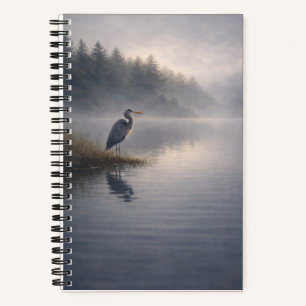Watchful Heron Great Blue Heron Notebook