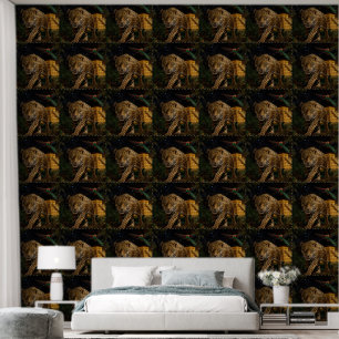 Watchful Jaguar and Sacred Quetzal” Wallpaper
