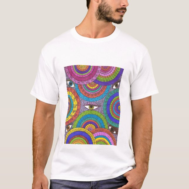Watchful Universe Mandala Art Tee (Front)