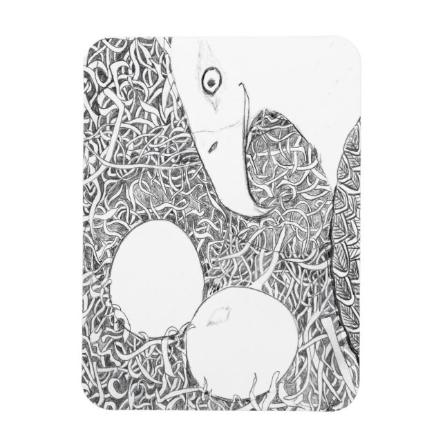 WATCHING AND WAITING FOR THE EGGS TO HATCH MAGNET (Vertical)