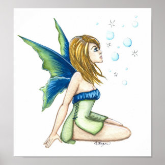 Watching Bubbles Poster