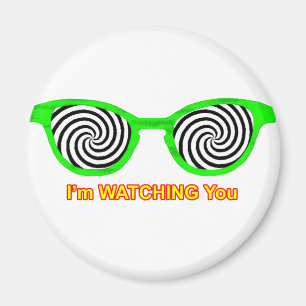 Watching Hypnotise Sunglasses Green Rim The MUSEUM Magnet
