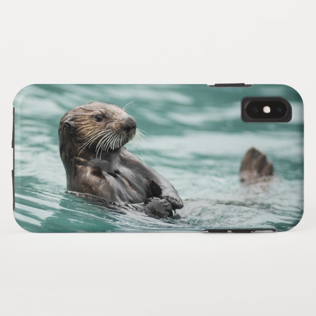 Watching Sea Otter Case-Mate iPhone Case (Back (Horizontal))