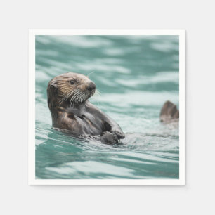 Watching Sea Otter Napkin