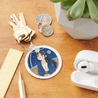 Watching the stars at the planetarium key ring