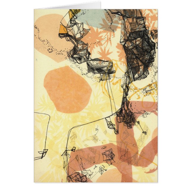 Watching Transitions Abstract Art Card (Front)