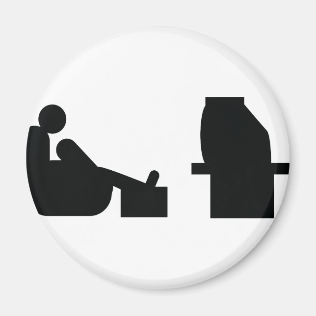 watching tv magnet (Front)