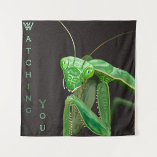 Watching You - Green Version Tapestry