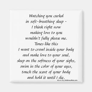 Watching you sleep magnet