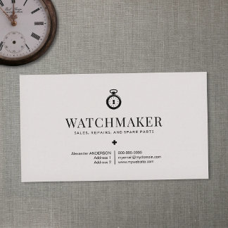 Watchmaker & Watch Repair Business Card