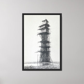 Watchtower. Suspended Refuge for Peace of Mind Canvas Print