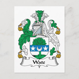 Wate Family Crest Postcard