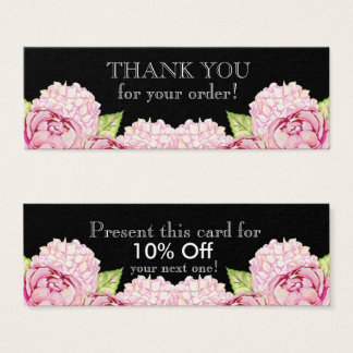Watecolor Floral Slim Thank You with Discount