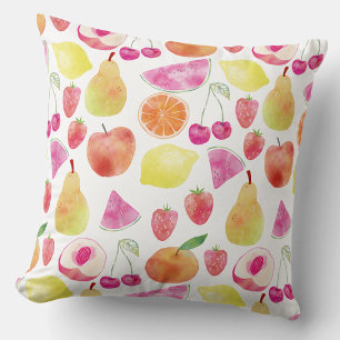 Watecolor Fruit Art Cushion