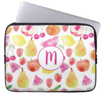 Watecolor Fruit Monogram