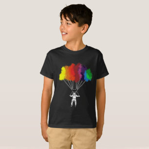 Watecolor skydive parachute skydiving skydiver tee