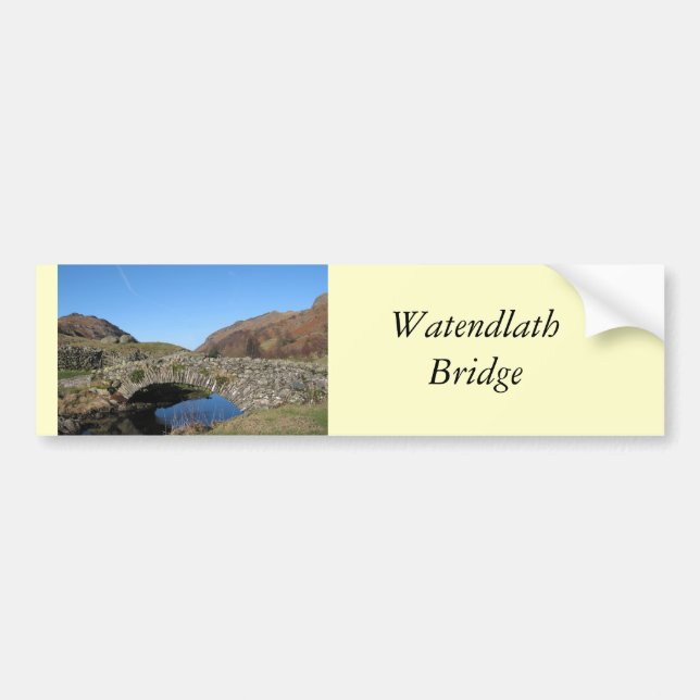 Watendlath Bridge Bumper Sticker (Front)