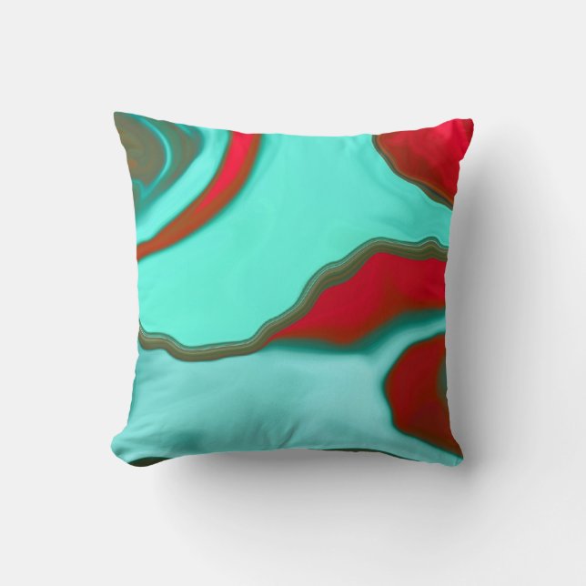 'Water Abstract2" pillow (Front)