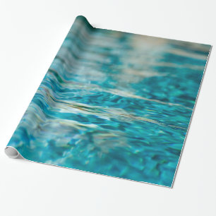 Water Abstract Blue Green Turquoise Aqua Sea Wrapping Paper