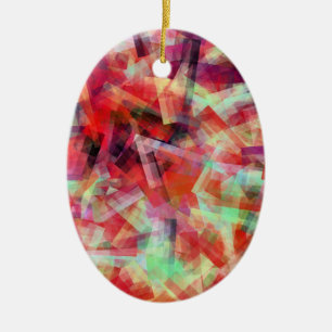 WATER ABSTRACT  CERAMIC TREE DECORATION