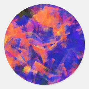 WATER ABSTRACT  CLASSIC ROUND STICKER