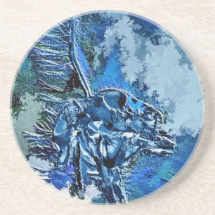 WATER ABSTRACT COASTER