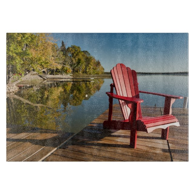 Water | Adirondack Chair at the Lake Cutting Board (Front)