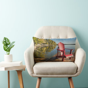 Water   Adirondack Chair at the Lake Lumbar Cushion