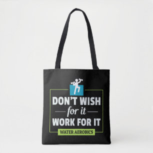 Water Aerobics Aquatic Exercise Pool Workout Tote Bag