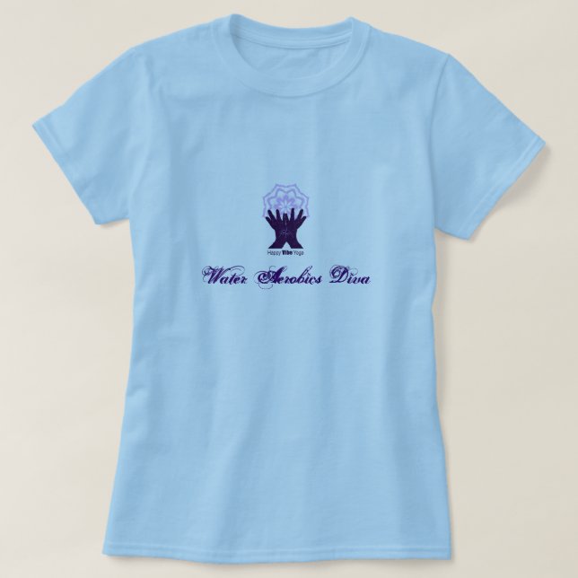 Water Aerobics Diva T-Shirt (Design Front)