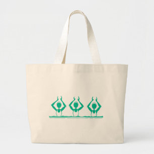 Water Aerobics Large Tote Bag