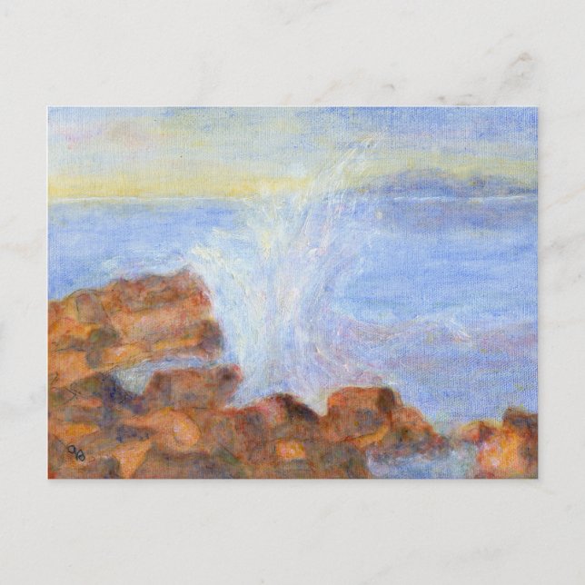 Water against the Rocks, Postcard (Front)