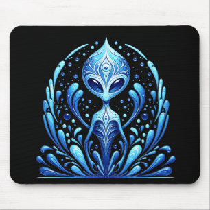 Water Alien Mouse Pad