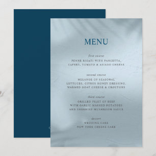 Water and Ice Elemental Menu