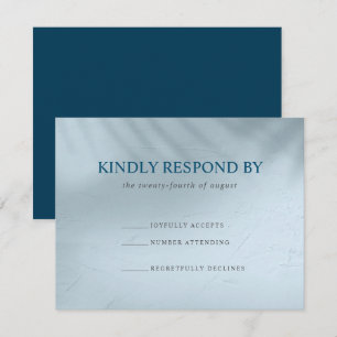 Water and Ice Elemental RSVP Card
