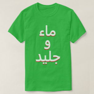 Water and Ice in Arabic T-Shirt
