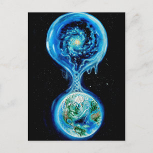 Water and life on Earth and in the universe Postcard