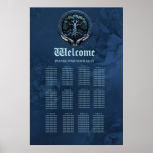 Water and Wisdom: The mystical Celtic Tree of Life Poster